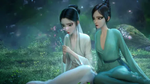2019年春节前夕上映的电影《白蛇:缘起》在题材和制作上都延续了中国民间志怪的传说,最终获得4.68亿的票房。于是追光动画趁热打铁,创作《青蛇劫起》与观众见面。以青蛇视角展开了一段对抗命运与劫数的末日旅途,用赛博朋克的“皮囊”包裹着自我觉醒和友情互助。